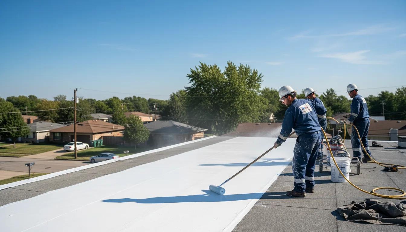 Commercial roof coating in Hoople, ND near me